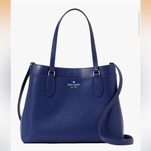 kate spade Navy Leather Satchel ❣️Missing Crossbody Strap❣️I have a guitar strap